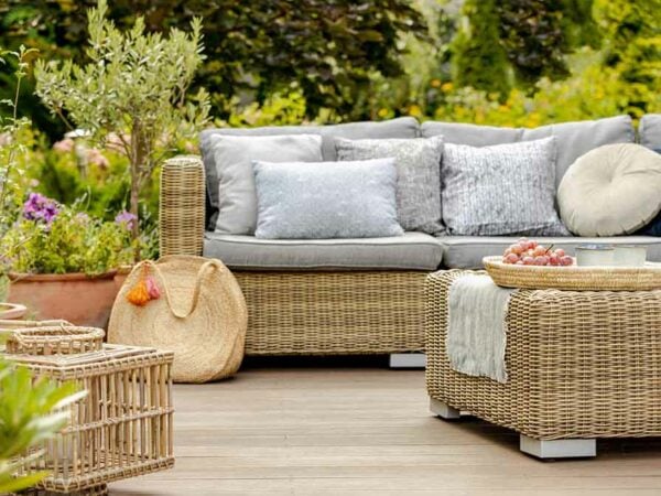 Modern designed terrace