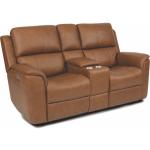 Henry Power Reclining Loveseat with Console and Power Headrests and Lumbar