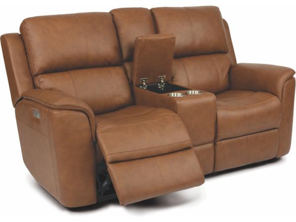 Henry Power Reclining Loveseat with Console and Power Headrests and Lumbar - Image 2