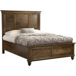 Charleston Louver Panel Bed with High Footboard