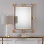 Balkan Modern Gold Wall Mirror - Image 3