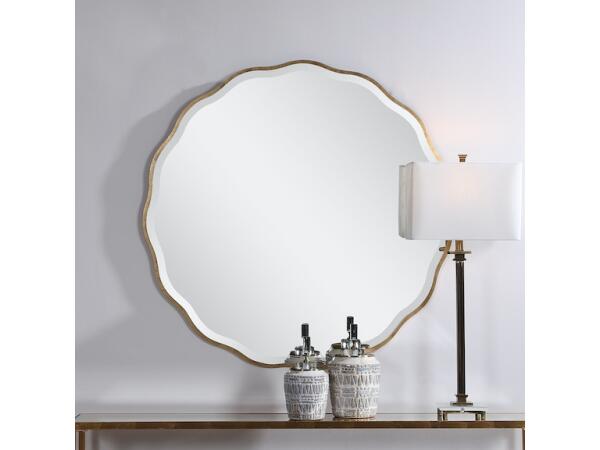 Aneta Gold Round Mirror - Image 5