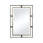 Carrizo Gold and Bronze Rectangle Mirror