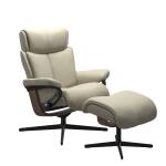 Stressless® Magic (S) Cross Base Recliner with Ottoman