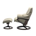 Stressless® Reno (S) Signature Base Recliner with Ottoman - Image 2