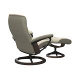 Stressless® Opal (S) Signature Base Recliner with Ottoman - Image 4