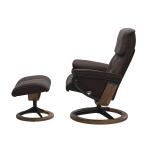 Stressless® Ruby (M) Signature Base Recliner with Ottoman - Image 2