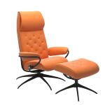 Stressless® Metro Star Base Recliner with High Back and Ottoman