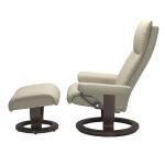 Stressless® Aura (L) Classic Base Recliner with Ottoman - Image 2