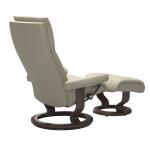 Stressless® Aura (L) Classic Base Recliner with Ottoman - Image 4