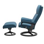 Stressless® Aura (M) Signature Base Recliner with Ottoman - Image 2