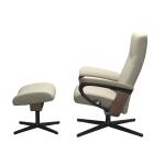 Stressless® Dover (M) Cross Base Recliner with Ottoman - Image 2