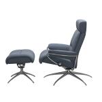 Stressless® Tokyo Star Base Recliner with Adjustable Headrest and Ottoman - Image 2