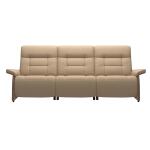 Stressless® Mary Wood with adjustable headrest, 3 seater with 2 Power