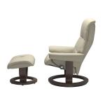 Stressless® Mayfair (L) Classic Base Recliner with Ottoman - Image 2