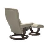Stressless® Mayfair (L) Classic Base Recliner with Ottoman - Image 4