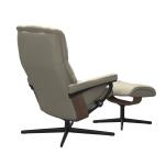 Stressless® Mayfair (L) Cross Base Recliner with Ottoman - Image 4