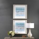 Sea Glass Sandbar Framed Prints, S/2 - Image 2