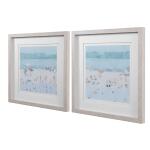 Sea Glass Sandbar Framed Prints, S/2 - Image 3