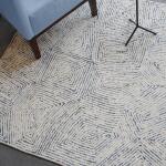 Maze Blue Rug 9 x 12 - Image 3