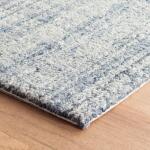 Harris Blue/Ivory Hand Micro Hooked Wool Rug - Image 4