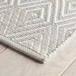 Diamond Platinum White Handwoven Indoor/Outdoor Rug - Image 2