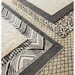 Herringbone Black Handwoven Cotton Rug - Image 4
