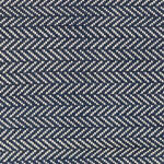 Herringbone Indigo Handwoven Cotton Rug - Image 2