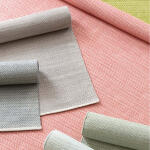 Herringbone Dove Grey Handwoven Cotton Rug - Image 3
