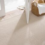 Herringbone Linen/White Handwoven Indoor/Outdoor Rug - Image 5