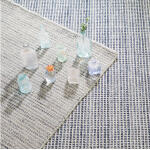 Homer Blue Hand Loom Knotted Wool/Viscose Rug - Image 4