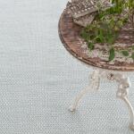 Honeycomb French Blue/Ivory Handwoven Wool Rug - Image 3