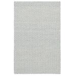 Honeycomb French Blue/Ivory Handwoven Wool Rug