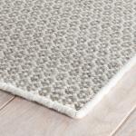 Honeycomb Ivory Grey Handwoven Wool Rug - Image 4