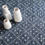 Kota Indigo Handwoven Wool Rug - Image 3