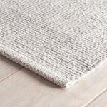 Marled Grey Handwoven Cotton Rug - Image 4