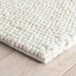 Niels Ivory Handwoven Wool Viscose Rug - Image 3