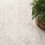 Niels Ivory Handwoven Wool Viscose Rug - Image 2