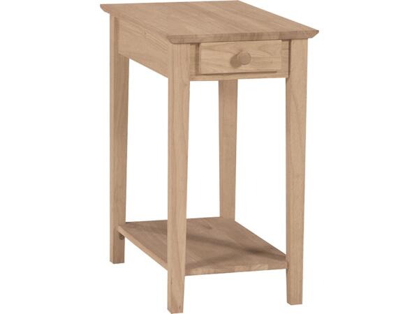 Narrow End Table Chairside Tables Customizable