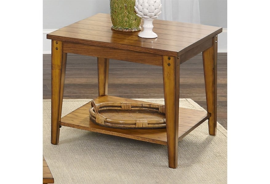 Lake House Square Lamp Table - Image 2