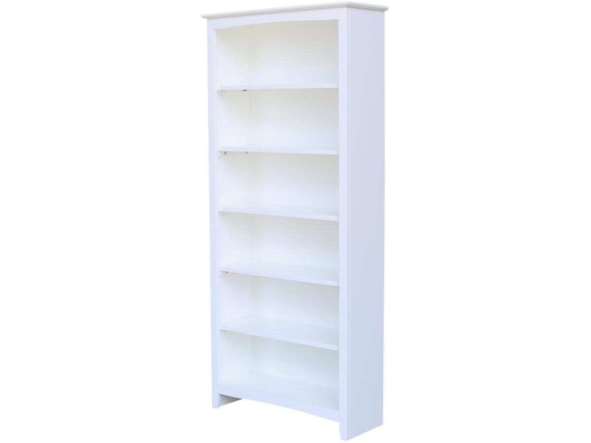 Shaker Bookcase Pure White Bookcases John Thomas Furniture 2