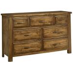 Artisan & Post Maple Road Triple Antique Amish Dresser - 7 Drawers