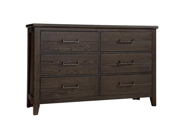 Passageways Dresser – 6 Drawer Charleston Brown Dressers Vaughan Bassett