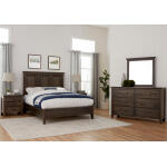 LMCO Home Passageways Mansion Bed with Low Profile Footboard in Charleston Brown - Image 4