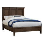 LMCO Home Passageways Mansion Bed with Low Profile Footboard in Charleston Brown
