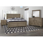 Artisan & Post Cool Rustic Manison Bed with Platform Base in Stone Grey - Image 2