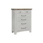 Sawmill 5-Drawer Storage Chest Alabaster 2-Tone