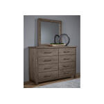 Dovetail Landscape Mirror Mystic Grey - Image 2
