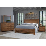 Dovetail Cal King Poster Bed W/ 6x6 FB 752 Natural - Image 4