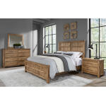 Dovetail Cal King Board & Batten Bed 752 Natural - Image 3